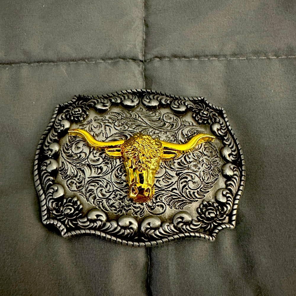 Cowboy belt buckle